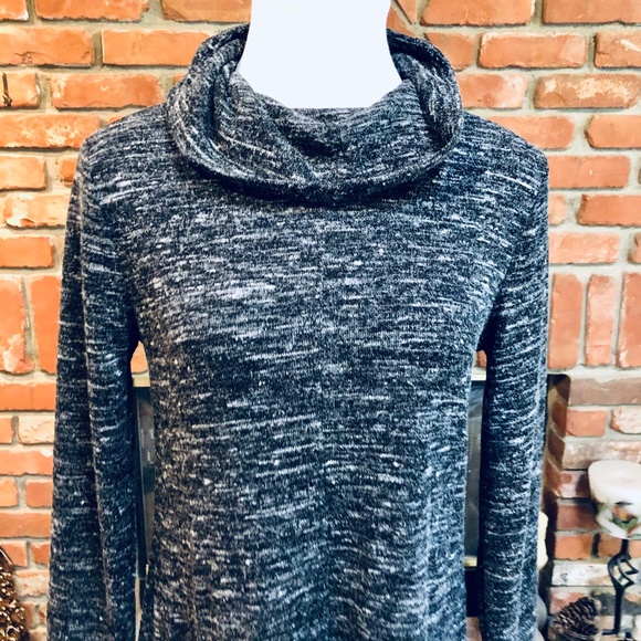 Banana Republic Black / Gray MOD Loose Turtleneck Sweater Dress NWT MSRP… - Picture 5 of 7
